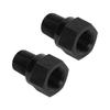 2Pcs 1 8in NPT Male to M10 X 1.0 Female Aluminum Alloy Oil Pressure Gauge Take Off Adapter for Vehicle