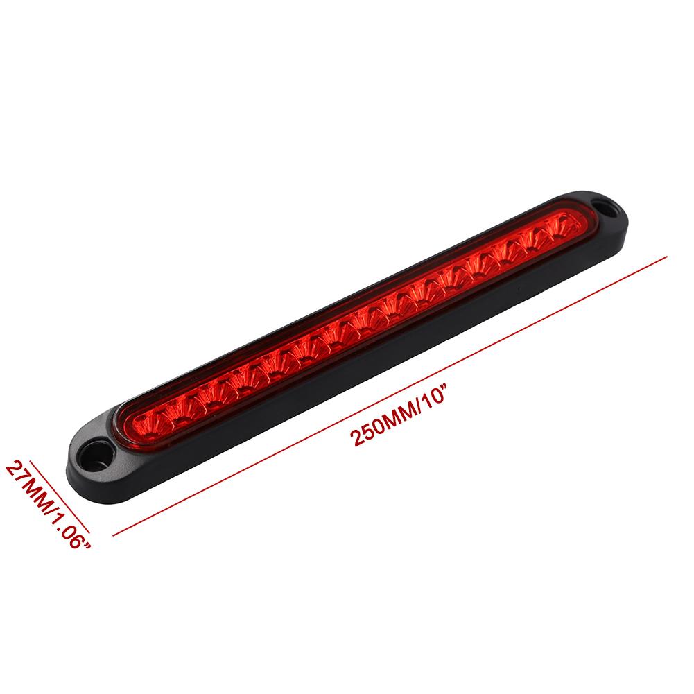 Universal LED Car Tail Lights for Trailers rucks,Lorries,and Pickups Brake/Stop/Turn Signal 12V-24V 15 LEDs Light Bar Strip