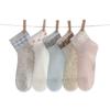 Spring/Summer Breathable Cartoon Mesh Socks for Girls - Combed Cotton, Sweat-Absorbent, Comfortable Children's Socks
