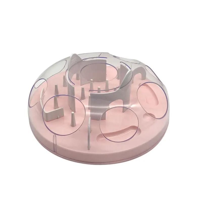 Pet Cat Food Slow Feeder Jungle Design Puppy Anti Slip Treat Dispensing Toy Bowl Puzzle Slow Feeder Tray Pets Supplies