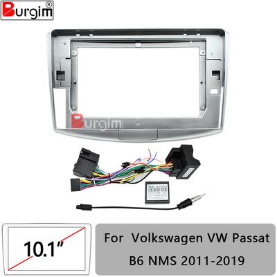 Car Radio Fascias Frame For VW Passat CC B6 B7 2005-2018 10 Inch 2DIN Stereo Panel Wiring Harness Power Cord Adapter Canbus