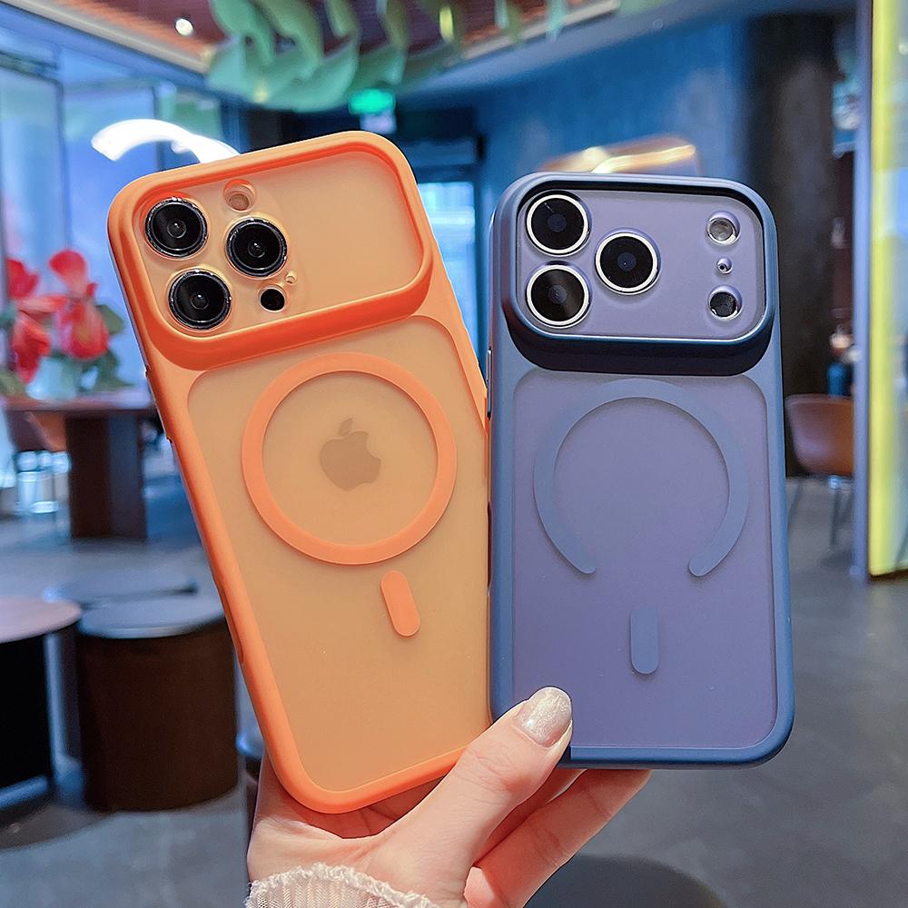 Skin Feel Matte Semi Transparent For Magsafe Phone Case For iPhone 17 16 15 14 13 Pro Max Magnetic TPU Shockproof Armor Cover