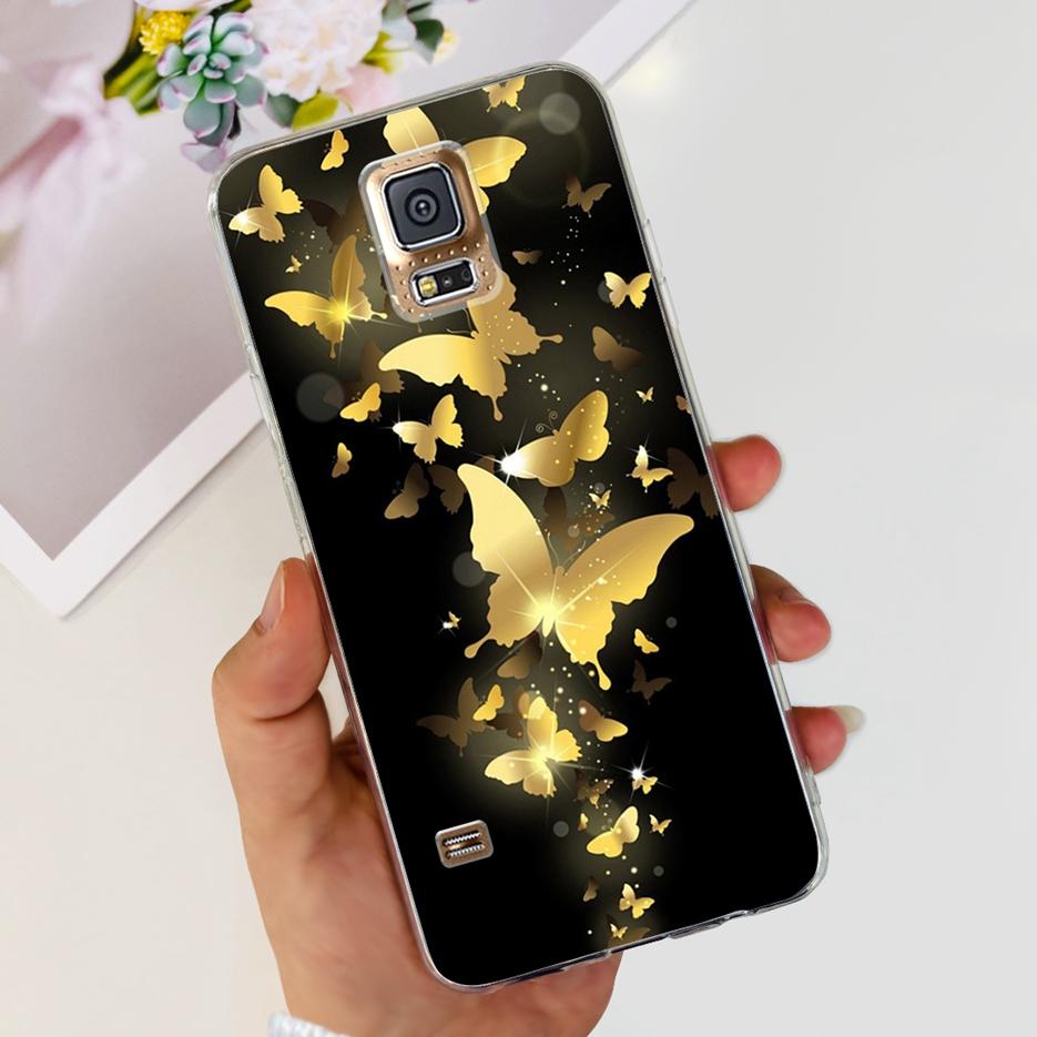 For Samsung Galaxy S5 Case G900F G900I G900M G900A G900T Cute Painted Cover Soft TPU Phone Case For Samsung S5 S 5 GalaxyS5 Bags