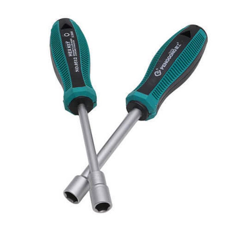 Premium Metal Socket Driver Wrench Screwdriver Hex Nut Key Nutdriver Tool Set 3-14mm