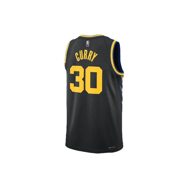 Nike NBA Warriors 2021/22 Curry City Edition Mixtape Jersey Black Men Streetwear DB4027-010