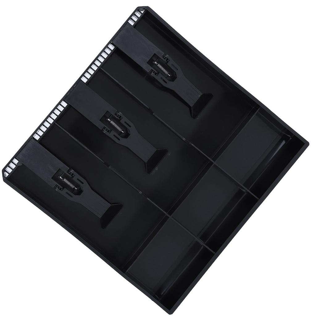 Cash Drawer Register Insert Tray Replacement 3 Bills 3 Coins Money Storage Box Black