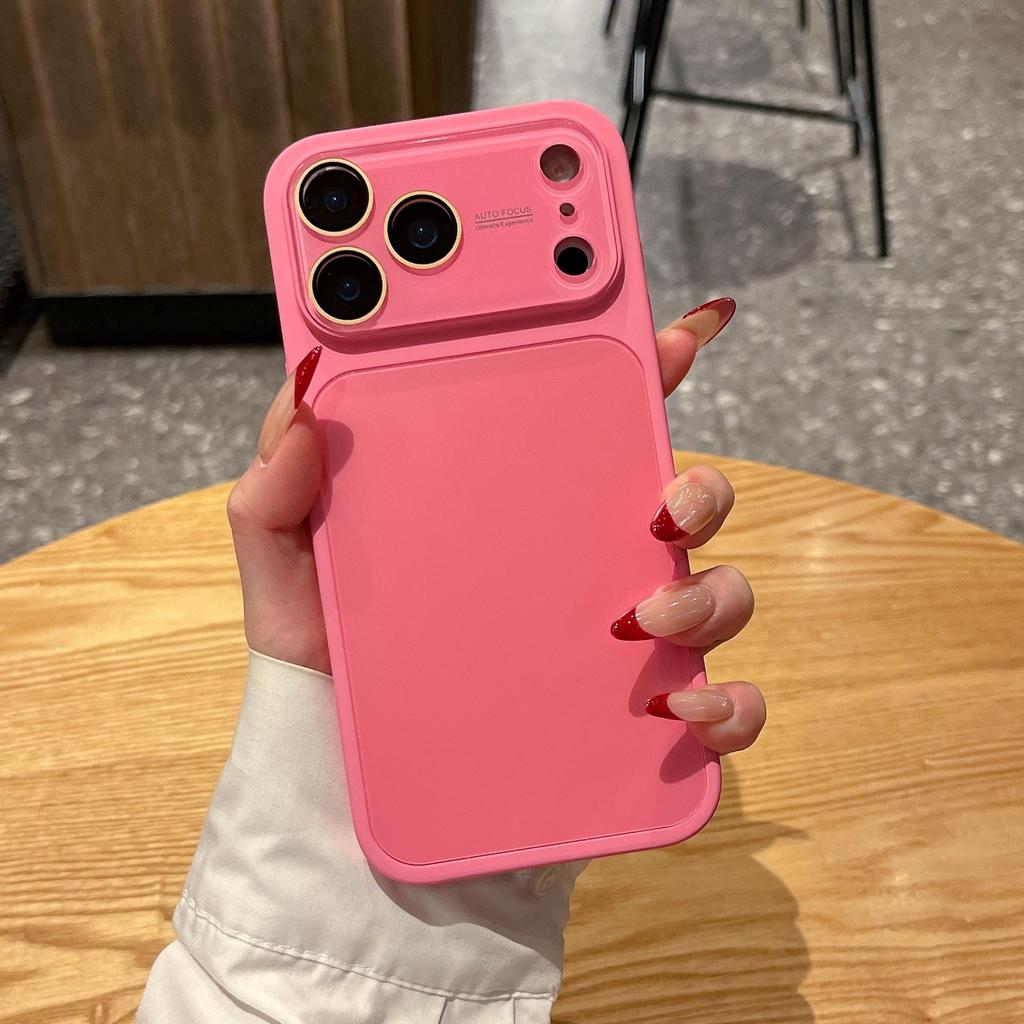 AG Frosted Solid Color Window Case for iPhone 17 Pro Max/16
