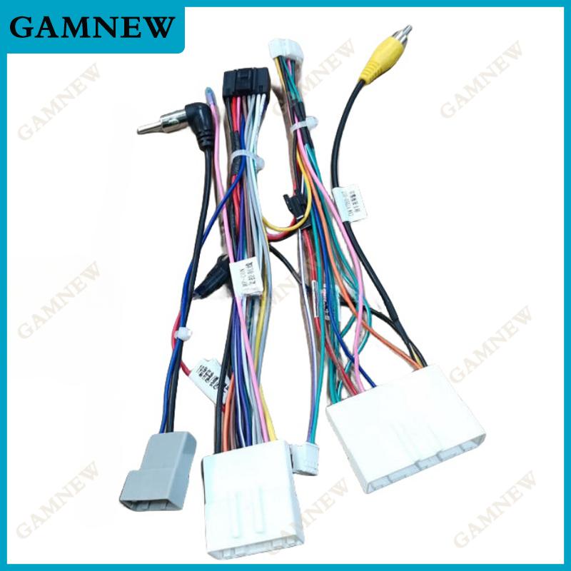 Adaptateur de câble d'alimentation Android 16 broches pour autoradio avec boîtier Canbus pour faisceau de câbles de lecteur CD/DVD Nissan Sylphy Tiida