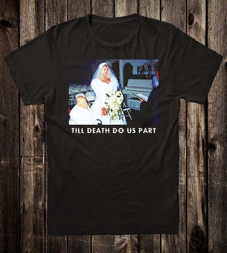 

Twiggin Berries Tee T Shirt Novelty Holy Matrimony Anna Nicole Smith Gold Digger L