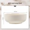 Cream Style Ceramic Soup Bowl
