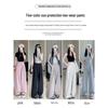 White High-Waisted Ice Silk Wide-Leg Pants for Women - Summer Casual Drape Style