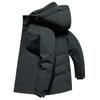 Autumn and Winter New White Duck Down Mid-length Hooded Down Jacket Men's Outdoor Warm Casual Down Jacket Jacket for Men