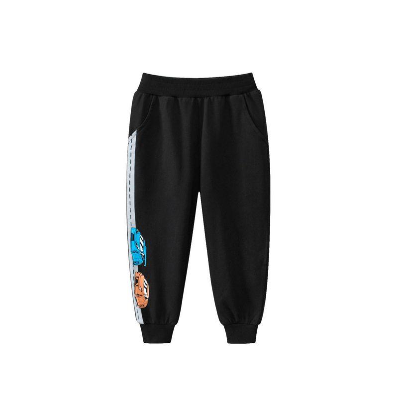 27Kids Children s Clothing Kids  Sweatpants Long Pants Spring and Autumn Boys  Car Pants Boys  Pure Cotton Terry Sweatpants 5206 Black 100