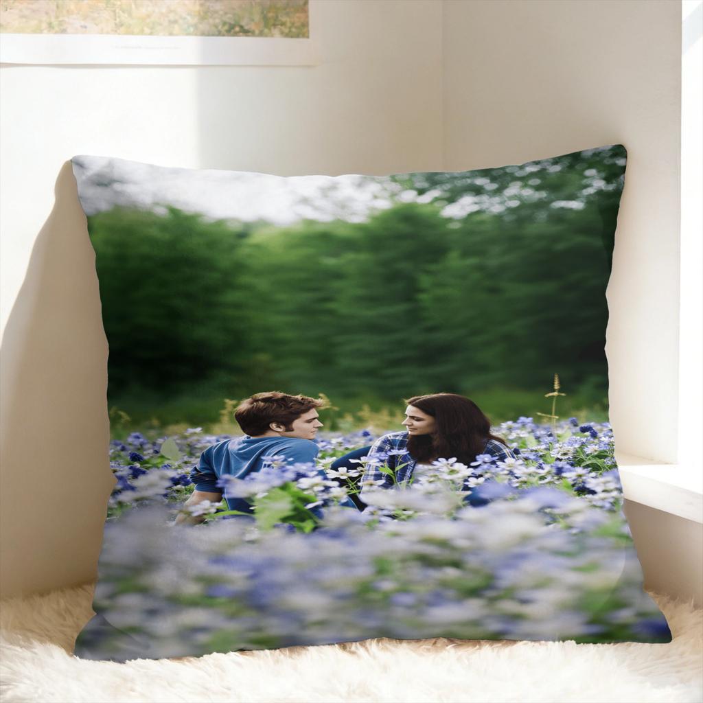 Edward Cullen Pillow Cover  Retro Trendy Pillow Case For Couch Sofa Bedroom Comfy Cushion Cover Birthday Present