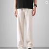 Breathable Pants Men Fashion Thin Ankle-Length Pants Elastic Waist Straight Leg Men's Clothing