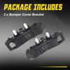 Left & Right Side Front Bumper Bracket Pair for 2012-2017 Hyundai Veloster