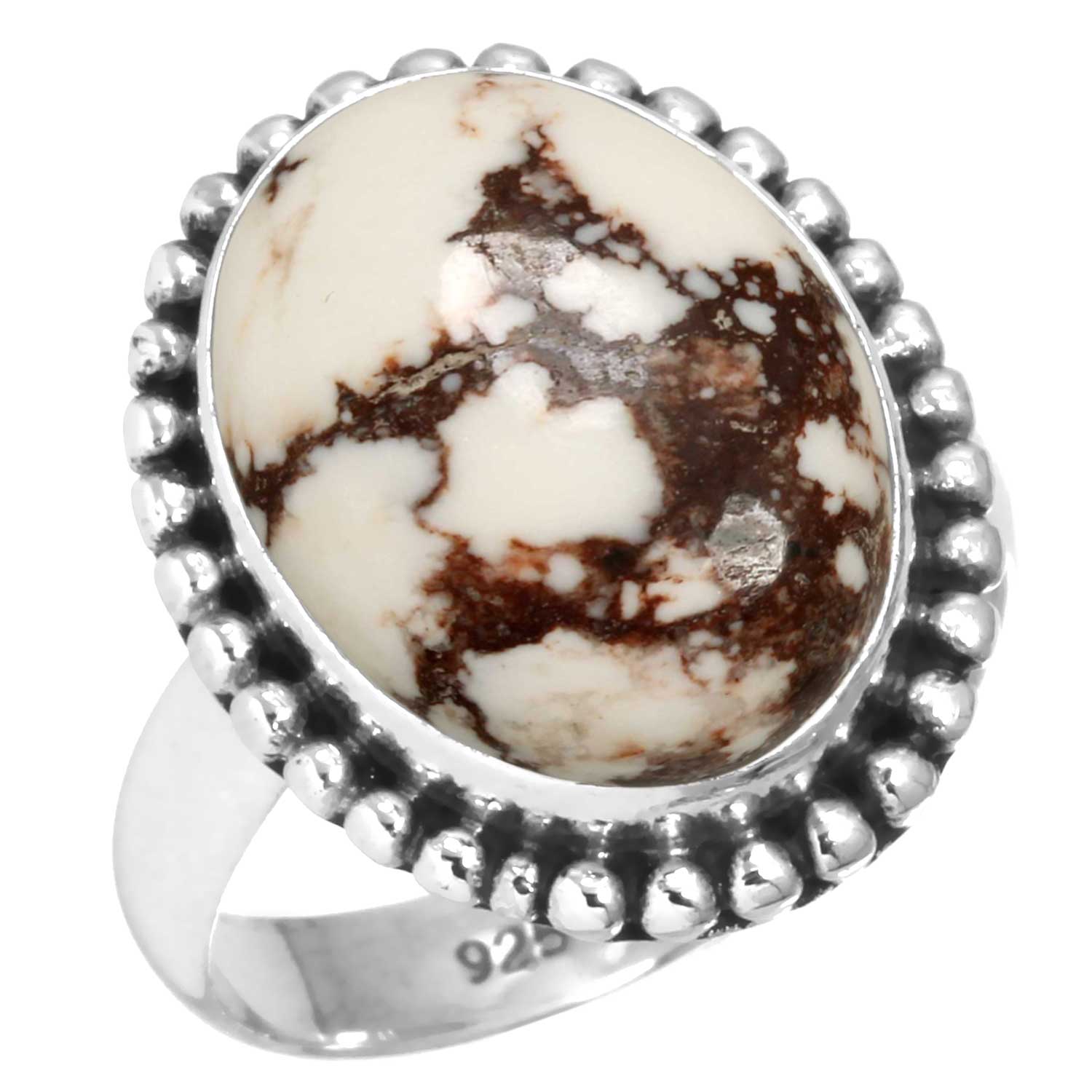 

Кільце зі срібла 925 проби Жіноче з дорогоцінним камінням Ручна робота Ювелірні вироби Великодній подарунок Смітсоніт Губчастий корал Серафініт Шаттукіт Туліт Дикий кінь Вінтаж 8.5