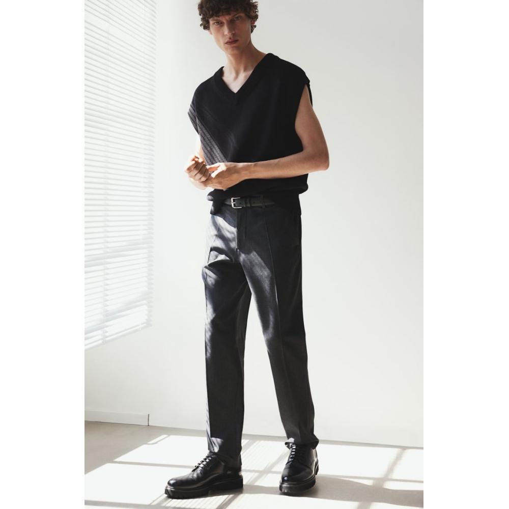 H M Regular Fit Suit Pants Black