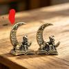 Pure Brass Moon Witch Old Ornaments, Home Desktop Decoration Crafts, Creative Ornaments