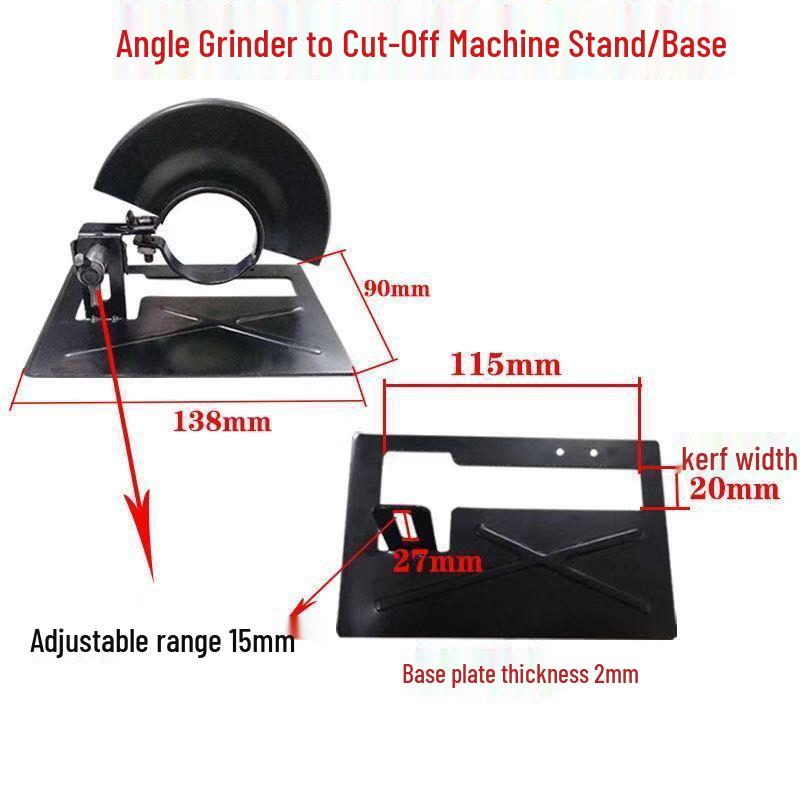 Multifunctional Angle Grinder Conversion Base for Cutting Wood, Metal, and Tile