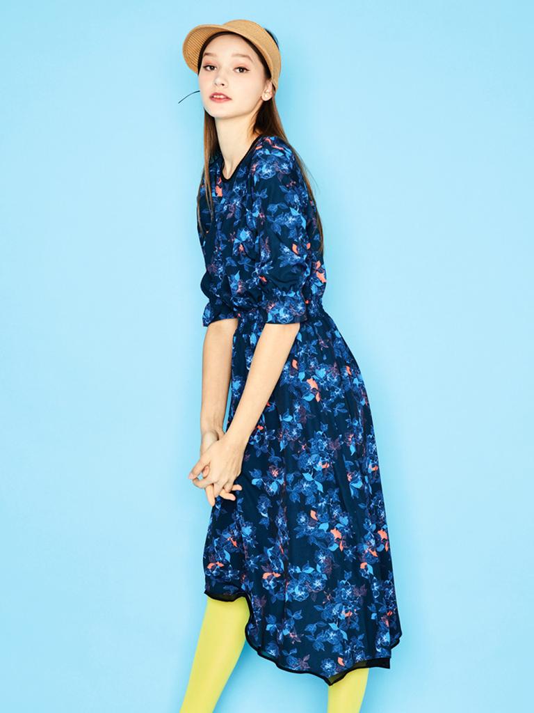 Enot Banding Floral One Piece