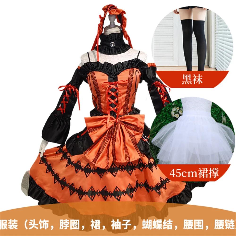 Anime DATE A LIVE Tokisaki Kurumi Cosplay Costume Wig S