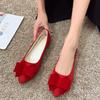 women fashion light weight bow tie slip on flat shoes for office ladies green summer shoes mocasines mujer a5976