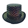 Flat Top Top Hat Men'S High-End Sequined Jazz Hat Women'S Party Performance Hat Men'S Spring Sun Hat