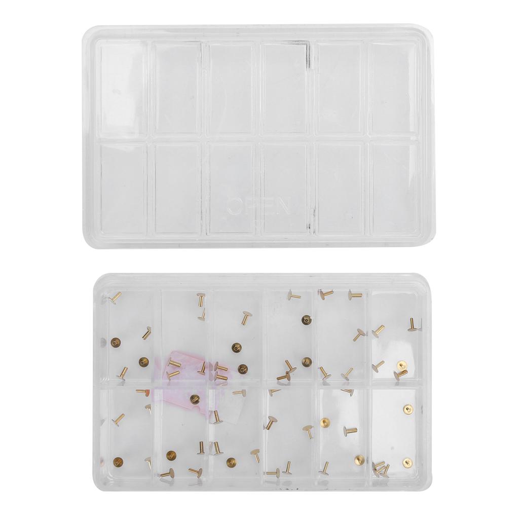 60 Stück / Schachtel Kupfer Uhrenzifferblatt Füße Sortiment Ersatzteile Reparaturen Teile für Armbanduhr Uhrmacher