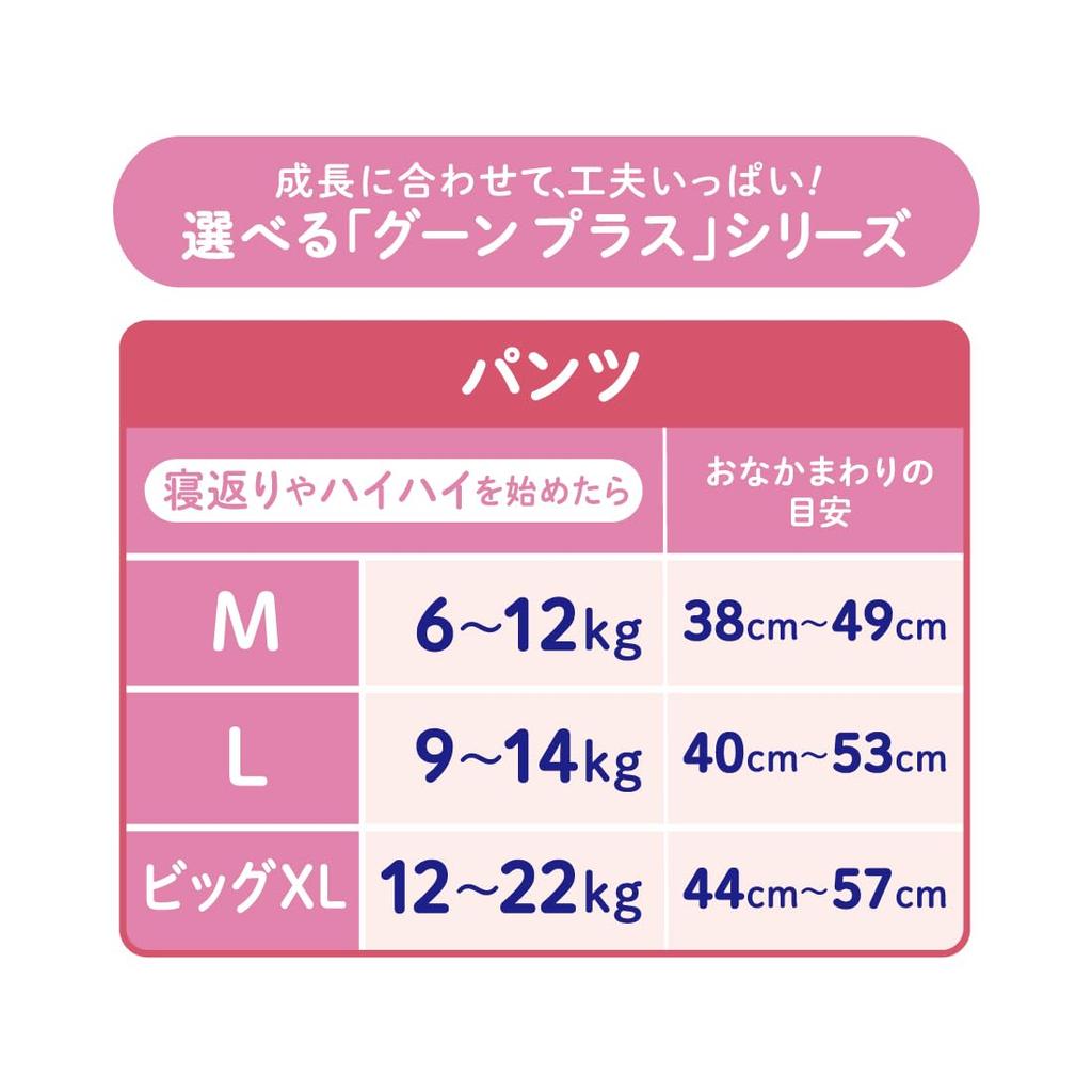 M Goon Plus Soft Touch 54 unisex [Pants, size] (6~12kg), pieces, <Disney design>