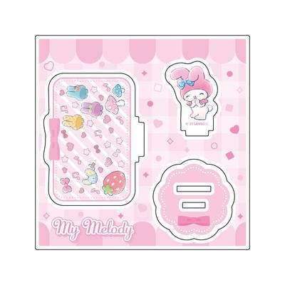 Sanrio Characters 08 My Melody [Graph Art Illustration] Acrylic Stand Plate