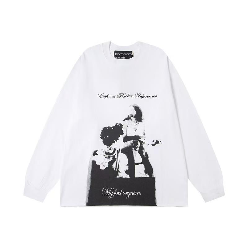 ERD Sad Rich Kid Lip Print Letter Oversized Hoodie Men Women