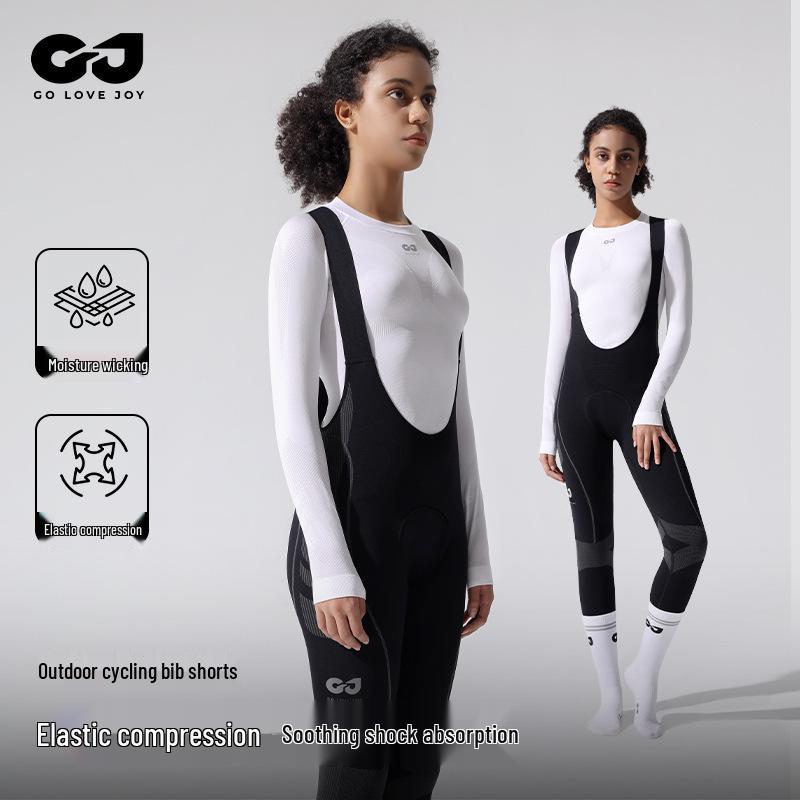 Women's Spring/Autumn Three-Layer Padded Cycling Bib Pants - Dynamic Series