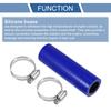 X AUTOHAUX 1 Set Inner Diameter 20mm/0.79" Length 100mm 3.94" 0 Degree Blue Black