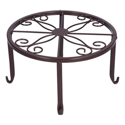 Pflanzenständer, bodenstehendes, einlagiges Blumentopfregal, Regal für Balkon, Wohnzimmer(Bronze )