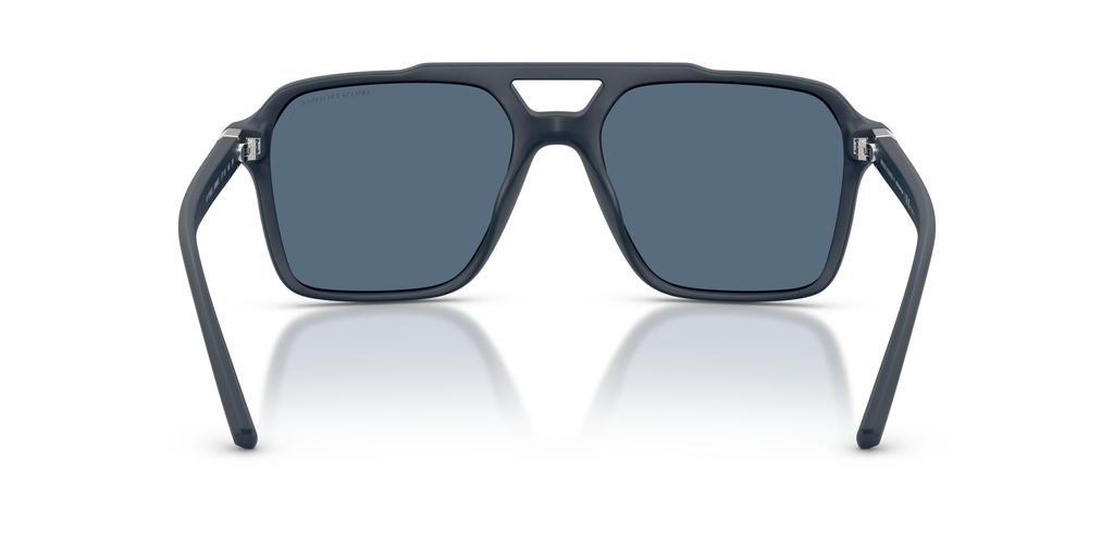 Okulary przeciwsłoneczne Armani Exchange z matowym ciemnym szkłem 0AX4166SU [ARMANI EXCHANGE] Męskie. Niebieska rama. Obiektyw Niebieski. szerokość 57mm.