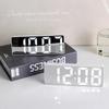 Luminous Mirror Alarm Clock Desktop Display Silent, Simple, High Aesthetic Student  Desktop  Digital  Electronic  Clock