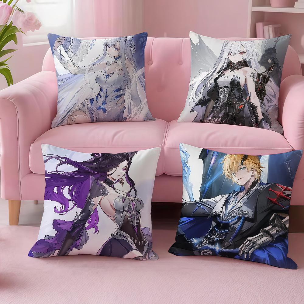Game D-Duet Night Abyss cushion cover For Sofa Car Office Cafe Soft And Comfortable Double-Sided Printing Pillow Cover