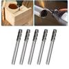 Professional Grade 5pc Carbide Burrs Set 3x6mm Rotary Drill Bits for Welding Metal Deburring and Wood Sculpting