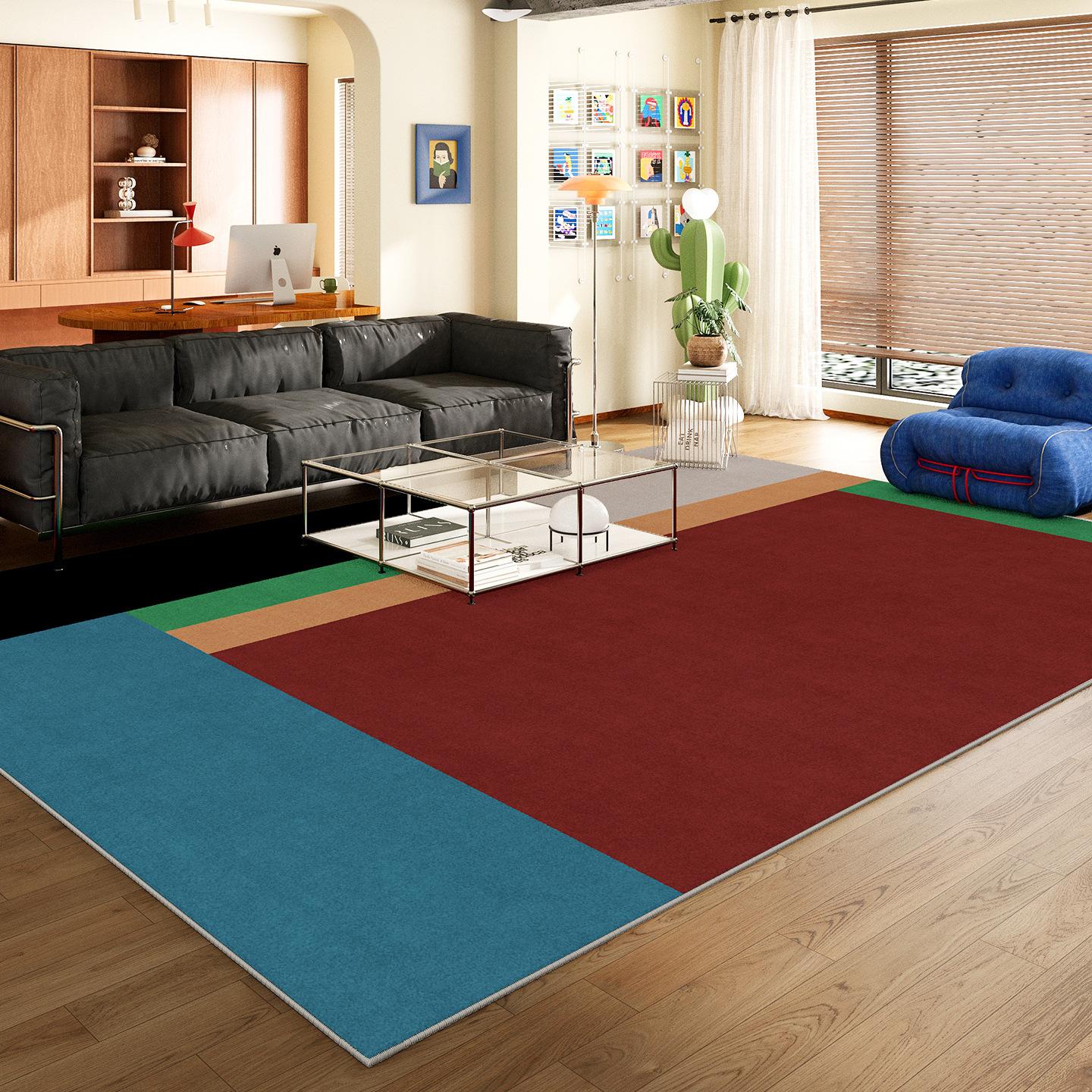 

Ковер для гостиной Бытовой ковер Грязеотталкивающий Легкий в уходе Противоскользящий ковер 80 * 120cm