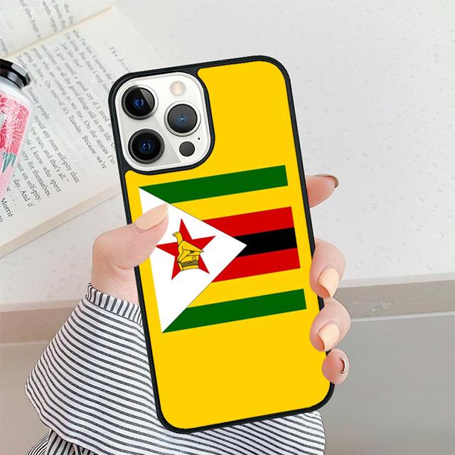 Zimbabwe Flag Passport Flag Map Phone Case For iPhone 17 Air 16 16e 15 14 plus 11 12 13 Pro max Shell Cover coque