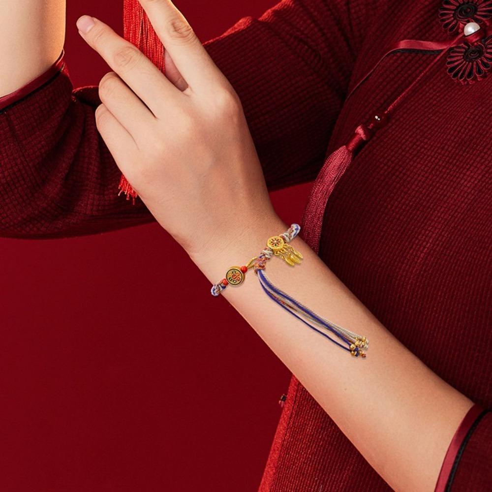 Bohemian Woven Hand Rope Retro Chinese Style Bracelet Fashion Ethnic Style Bracelet  Girls