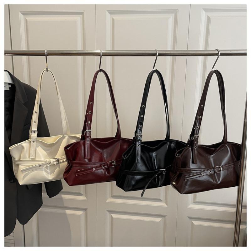 Retro Large Capacity Underarm Shoulder Tote Bag For Women Daily Commute