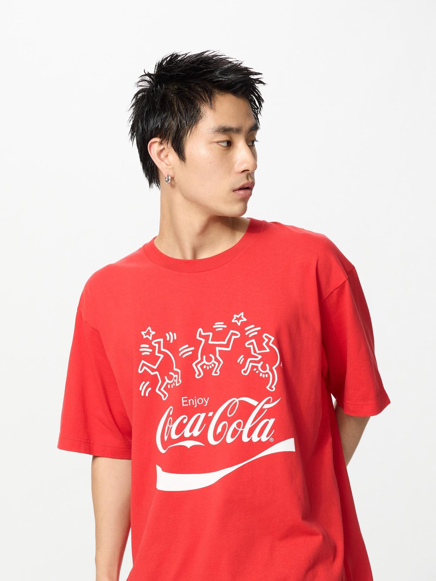 Uniqlo Япония Кит Харинг X Coca Cola Ut relAX 16 RED/L