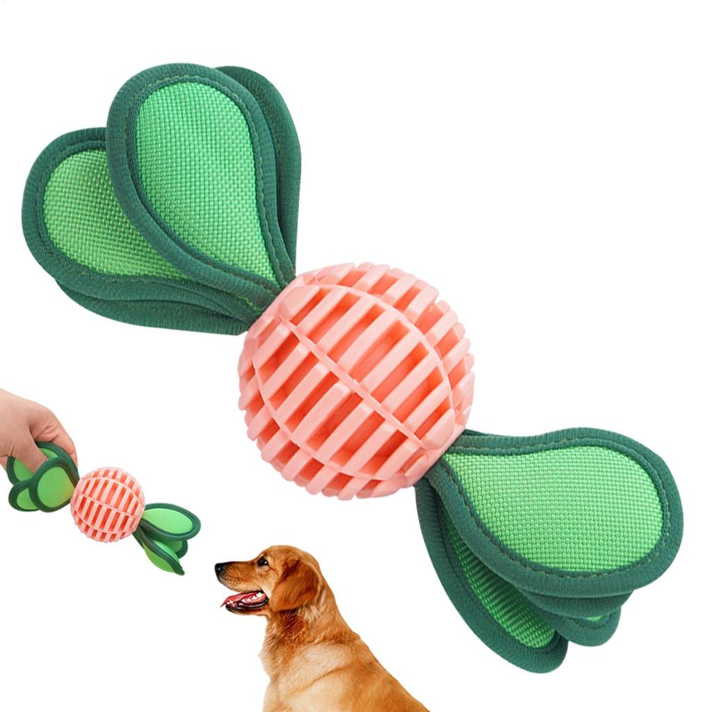 Small Squeaky Dog Toys Candy Shape Puppy Chewing Sound Ball Aggressive Chewer Squeaky Toy for Apartment Home Indoor Outdoor
