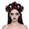 Day Of the Deads Headpiece Flower Crown Headband Mexicans Festival Florals Headpiece Halloween Cincos De Mayoes Costume