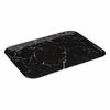 Rectangular Tray With Marble Effect, Black