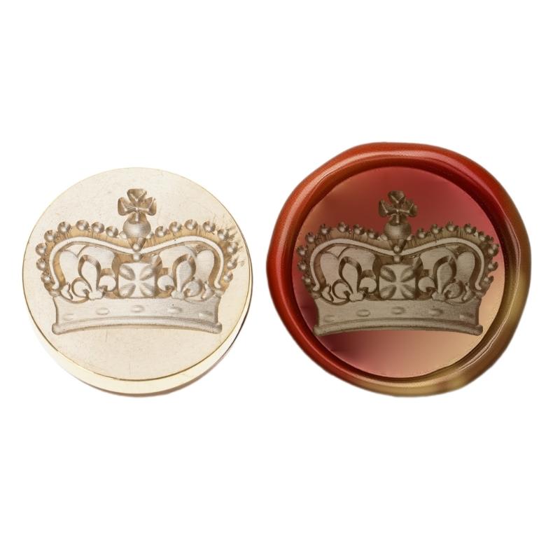 Серия Подвесок Сувенирная Вощеная Печать Латунная Головка Корона Печать Восковая Печать для Пригласительных Открыток Скрапбукинга Украшений