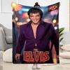 Elvis: Iconic Legend Blanket Warmthful Decor Suitable for Picnics Livingroom Bed Four Seasons Universal Digital Print