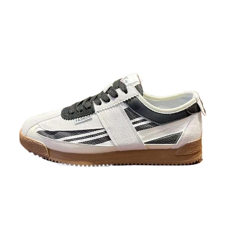 Klassische Laufschuhe Herren Atmungsaktiv Flacher Boden Sportschuhe Schnürung Weiche Sohle Wanderschuhe Paar Freizeit Schuhe Tennisschuhe